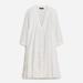 Button-front Tiered Cover-up Dress In Cotton Voile