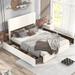 Upholstery Platform Bed with 4 Drawers on 2 Sides, Wood Bedframe w/Adjustable Headboard for Bedroom, Space Saving/Easy Assembly