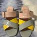 J. Crew Shoes | Jcrew Penny Slip On Croc Sandals | Color: Blue/Gold/Pink/Yellow | Size: 7