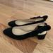 J. Crew Shoes | New J. Crew Black Suede Slingback Heels | Color: Black | Size: 6