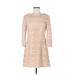 Jodi Kristopher Casual Dress - Sweater Dress: Tan Dresses - Women's Size Medium