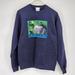 Disney Tops | Disney Men's 90s Winnie The Pooh Eeyore Crewneck Sweatshirt Print Logo Small | Color: Blue | Size: S