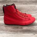 Converse Shoes | Converse Ctas Alpha Mens Size 13 Red Python Print Sneakers Hi Top Lace Up Shoe | Color: Red | Size: 10