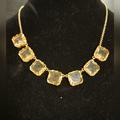 J. Crew Jewelry | J Crew Gold And Yellow Glass "Diamond" Necklace. | Color: Gold/Yellow | Size: Os