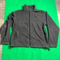 Columbia Jackets & Coats | Embroidered Columbia Charcoal Gray Zip Up Fleece Jacket Size Large | Color: Black/Gray | Size: L