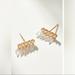 Anthropologie Jewelry | Anthropologie Teardrop Crystal Bar Earring | Color: Gold | Size: Os