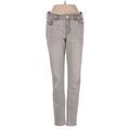 Abercrombie & Fitch Jeans - Mid/Reg Rise Skinny Leg Denim: Gray Bottoms - Women's Size 27 - Light Wash