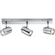 KnightsBridge 230V IP44 GU10 Triple Bar Spotlight - Chrome