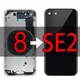 Coque arrière en verre de qualité OEM pour iPhone 8 à SE 2020 boîtier arrière de batterie châssis