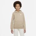 Nike Sportswear Club Older Kids' Pullover Hoodie - Brown