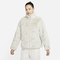 Nike Sportswear Plush Women's Printed Faux Fur Jacket - Grey