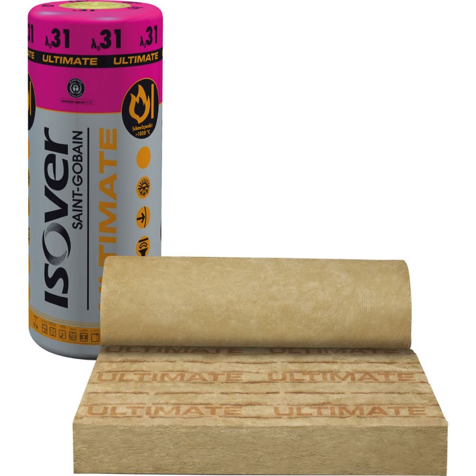 ISOVER Ultimate Klemmfilz ZKF-031 Brandschutz-Zwischensparren-Klemmfilz, 120 mm Image