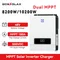onduleur hybride 48v, Onduleur solaire hybride à onde sinusoïdale pure, 8200W, 10200W, 48V, 230 ylique, double MPPT intégré, 160A, 180A, contrôleur de charge, long, Max 500VDC, onduleurs solaires