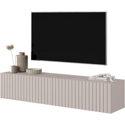 Selsey - Telire TV-Lowboard hängend Graubeige Lamellenfronten 140 cm Image