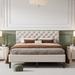 Walker Edison Bed by Wayfair TM Upholstered, Wood in Brown | Queen XD-173