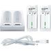 Dual Charging Station Dock + 2pcs 2800mAh Rechargeable y Pack for Wii/Wii U Remote Game Conroller Controller