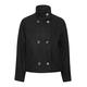ICHI IHJANNET JA3 Damen Übergangsjacke Jacke Jacke mit Doppelknöpfen, Größe:36, Farbe:Black (194008)