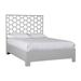 David Francis Furniture Honeycomb Platform Bed Wood/Wicker/Rattan in Gray | 60 H x 64 W x 84 D in | Wayfair B4207BED-Q-S152