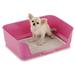 Richell PAW TRAX Splash Free Potty Pad Tray, Training Tray Polyester in Pink | 8 H x 25 W x 18.5 D in | Wayfair 60034