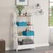 RiverRidge Home Amery 4-Tier 24in Ladder Shelf with Open Storage Organizer - White