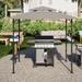 8x 5 FT Grill Gazebo Grill Canopy Double Tiered Umbrella