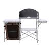 TFCFL Portable Outdoor Cooking Table with Storage Camp Cook Station Folding Grill Table BBQ Picnic