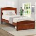 Red Barrel Studio® Marcia Twin Solid Wood Storage Platform Bed Wood in Brown | 36.1 H x 41.3 W x 74.1 D in | Wayfair