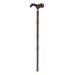 Homemaxs 1pc Anti-skid Walking Stick Outdoor Trekking Pole Cane for the Elderly (Light Brown)