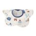 Muslin Bibs Baby Bandana Saliva Towel Cotton Washable Drooling Teething Soft Scarf Baby Three-layer Thickened Rose Bib Cartoon Print Dirt-proof Bib Baby Saliva Towel Blue