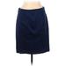 Ann Taylor Casual Skirt: Blue Bottoms - Women's Size 8 Petite