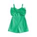 Qtinghua Toddler Baby Girls Casual Playsuit Sleeless Bodysuit V Neck Big Bowknot Short Jumpsuit Summer Clothes Green 4-5 Years