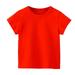 Sentuca Cotton Basic T Shirts for Toddler Baby Boys Girl Soft Solid Color Short Sleeve Loose Fitted Tee Tops