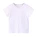 Sentuca Cotton Basic T Shirts for Toddler Baby Boys Girl Soft Solid Color Short Sleeve Loose Fitted Tee Tops