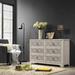 One Allium Way® Azienda 6 Drawer 47.3 in. W Double Dresser Wood in Gray | 30.2 H x 47.3 W x 15.7 D in | Wayfair 26DC3F59E4F3460DA49B08357C40CB0F