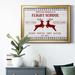 The Holiday Aisle® Flight School - Single Picture Frame Print on Canvas Canvas, Solid Wood in Red | 30.5 H x 42.5 W x 1 D in | Wayfair