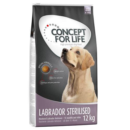 12 kg Labrador Sterilised Concept for Life Hundefutter trocken