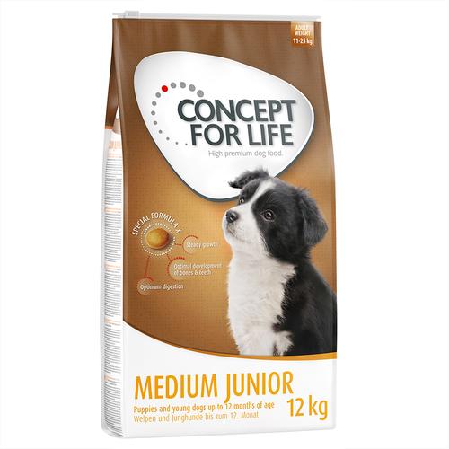 12 kg Medium Junior Concept for Life Hundefutter trocken