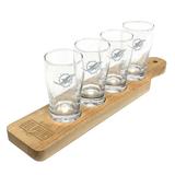 Miami Dolphins Four-Pack Beer Flight Glass Set