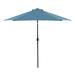 Afuera Living 9Ft Blue Adjustable Articulated Tilting Fabric Patio Umbrella