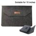 Laptop Sleeve Compatible with 13 inch /15inch MacBook Pro MacBook Air HP Dell Lenovo Notebook Felt Laptop Case with Extra Storage Bag black gray 15 inches F78405