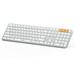 Bluetooth Keyboard ProtoArc K100-A Ultra Slim Wireless Keyboard with Numeric Keypad Multi-Device Rechargeable Bluetooth Keyboard