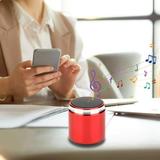 Consumer Electronics Player And Equipment Bluetooth Audio 5.0 Version Speaker Portable Metal Gift Battery Capacity 500mah Wireless Bluetooth Bluetooth Speaker Outdoor Mini Red