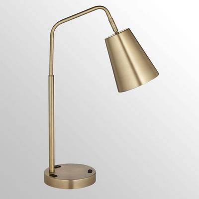 Zella Desk Lamp Antique Brass , Antique Brass
