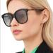 Gucci Accessories | New - Gucci Gg0654s 001 Square Gucci Sunglass Black And Antique Gold Frame Gre | Color: Black/Gold | Size: Os