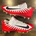 Nike Shoes | Nike Alpha Menace Pro Low Td Football Cleats Red White Aj6606-107 Size 13 | Color: Red/White | Size: 13