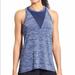 Athleta Tops | Athleta Utopia Blue Mesh Space Dye Racerback Tank. | Color: Blue | Size: Xxs