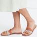 Madewell Shoes | Madewell The Wave Slide Sandal In Colorblock Lizard Embossed Leather Women’s 9.5 | Color: Orange/Yellow | Size: 9.5