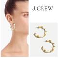 J. Crew Jewelry | J.Crew Hoop Earrings | Color: Gold/Tan | Size: Os