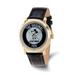 Disney Accessories | Disney Ladies Gold-Tone Mickey Mouse 1928 Black Leather Band Watch | Color: White | Size: 9