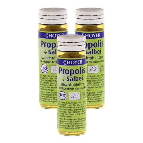 Hoyer Bio Propolis und Salbei 3x60 St Lutschtabletten